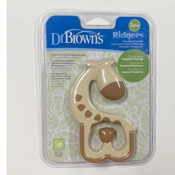 New in Package Dr Browns Ridgees Giraffe Teether - Picture 1 of 5